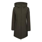 Woolrich Varm Vinter Parka Jacka Green, Dam