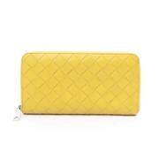 Bottega Veneta Vintage Pre-owned Laeder plnbcker Yellow, Dam