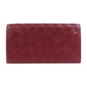 Bottega Veneta Vintage Pre-owned Laeder plnbcker Red, Dam