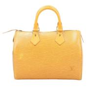 Louis Vuitton Vintage Pre-owned Laeder handvskor Yellow, Dam