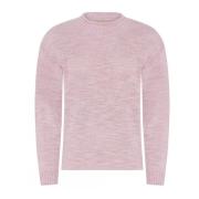 Skovhuus Rosa Melange Halsduk Pullover Blus Pink, Dam