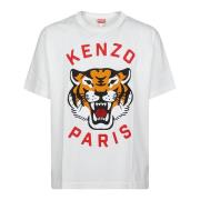 Kenzo Trendig Tiger T-shirt White, Herr