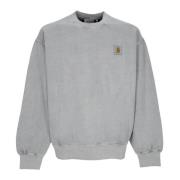 Carhartt Wip Crewneck Sweatshirt Vista Sweat Mirror Gray, Herr