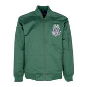 Mitchell & Ness Milwaukee Bucks NBA Lätt Satin Bomber Green, Herr