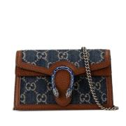 Gucci Vintage Pre-owned Denim crossbodyvskor Blue, Dam