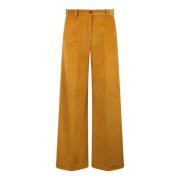 Nine In The Morning Mocka Bomull Wide Leg Byxor Yellow, Dam