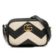 Gucci Vintage Pre-owned Laeder crossbodyvskor Black, Dam