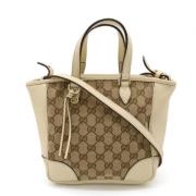 Gucci Vintage Pre-owned Laeder gucci-vskor Beige, Dam