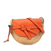 Loewe Pre-owned Pre-owned Raffia axelremsvskor Beige, Dam