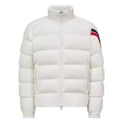 Moncler Vit Dunjacka med Dragkedja White, Herr