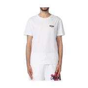 Moschino Casual bomull T-shirt för män White, Herr