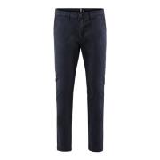 BomBoogie Slim Fit Chino Byxor i Gabardin Blue, Herr