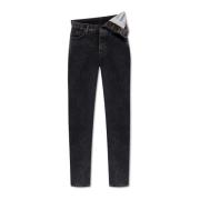 Y/Project Jeans med logotyp Black, Dam