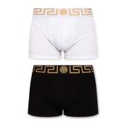 Versace Boxers tvåpack med Medusa Black, Herr