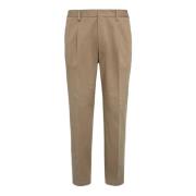 Boggi Milano Stretch Bomull Gabardinbyxor Beige, Herr