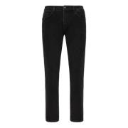 Boggi Milano Stretch Denim Jeans Black, Herr