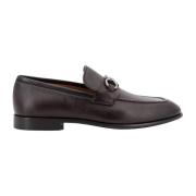 Salvatore Ferragamo Bruna läderloafers mandel tå Brown, Herr