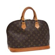 Louis Vuitton Vintage Pre-owned Canvas handvskor Brown, Dam