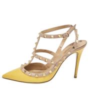 Valentino Vintage Pre-owned Laeder klackskor Yellow, Dam