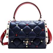 Valentino Vintage Pre-owned Laeder handvskor Blue, Dam