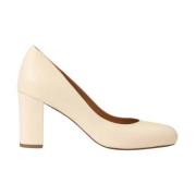 Maison Toufet Handgjorda Läderpumps Oval Form Beige, Dam