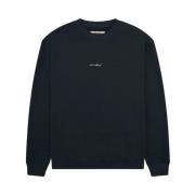 Woodbird Cane Noodle Crewneck Sweatshirt Blue, Herr