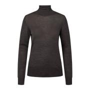 Bruuns Bazaar Delicioso Turtleneck Stickad Tröja Black, Dam