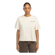 Element BLommor T-shirt White, Dam