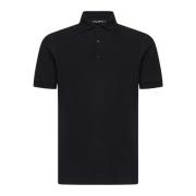 Dolce & Gabbana Svart Slim-Fit Polotröja Black, Herr