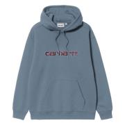 Carhartt Wip Hoodie Blue, Dam