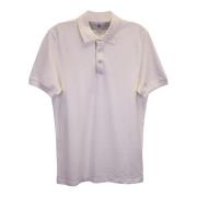 Brunello Cucinelli Ecru Cotton Pique Polo Shirt White, Herr