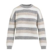 Peserico Grå Tröja för Kvinnor Aw24 Multicolor, Dam