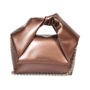 JW Anderson Bronsknut Kedja Axelväska Brown, Dam