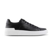 Balmain B-Court tränare i kalvskinn Black, Dam