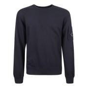 C.p. Company Blå Jersey Sweatshirt med Linse Detalj Blue, Herr