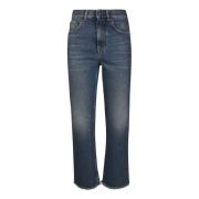 Golden Goose Medium Wash Cropped Jeans Blue, Dam