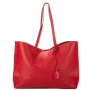 Yves Saint Laurent Vintage Pre-owned Laeder axelremsvskor Red, Dam