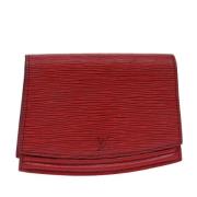 Louis Vuitton Vintage Pre-owned Laeder axelremsvskor Red, Dam