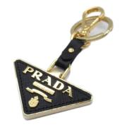 Prada Vintage Pre-owned Laeder nyckelhllare Black, Dam