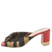 Fendi Vintage Pre-owned Satin sandaler Multicolor, Dam