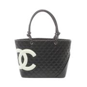 Chanel Vintage Pre-owned Laeder totevskor Black, Dam