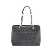 Chanel Vintage Pre-owned Laeder totevskor Black, Dam