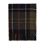 Barbour Klassisk Tartan Bouclé Halsduk Green, Dam