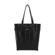 Givenchy Svart lädertoteväska Black, Dam