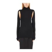 Helmut Lang Räfflad Viskostopp Black, Dam