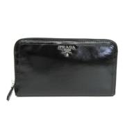 Prada Vintage Pre-owned Laeder plnbcker Black, Dam