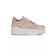 Baldinini Beige platform sneakers Beige, Dam