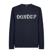 Dondup Logopryckt bomulls-tröja Blue, Herr