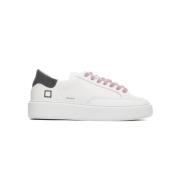 D.a.t.e. Läder Randiga Sneakers White, Dam