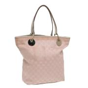 Gucci Vintage Pre-owned Canvas totevskor Pink, Dam